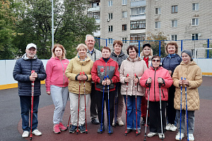 Открытая  тренировка (мастер-класс)  по северной ходьбе в г. Иваново для  участников групп по северной ходьбе из ТОСов 