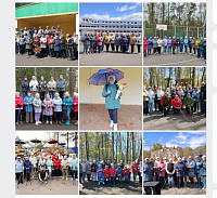 В майские праздничные дни желаем крепкого здоровья, неиссякаемой энергии и спортивных достижений в северной ходьбе!