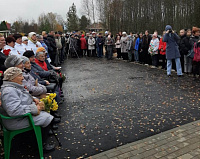 В деревне Козино Лежневского района открыт мемориал, увековечивающий память тружеников тыла, участвовавших в строительстве оборонительного рубежа в условиях  зимы 1941-1942 годов
