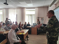 В МБОУ «Средняя школа № 58» города Иваново продолжается цикл «Уроков мужества», посвященных 80-летию Великой Победы и Году защитника Отечества.