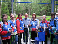 В Иванове впервые состоялись соревнования по скандинавской ходьбе среди ветеранов. 