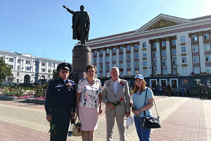 На праздновании 75-летия Курской битвы в городе Курск. 