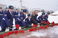 Торжественные мероприятия у мемориала Героям фронта и тыла 23 февраля.