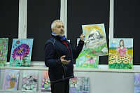 В ивановской  библиотеке имени Я.П. Гарелина торжественно открылась выставка картин «Ветер странствий» Николая Давидовского