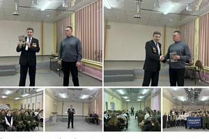 В школе № 43 города Иваново состоялся Урок мужества — выступление Евгения Иванова, председателя правления общероссийской общественной организации «Офицеры России» в Ивановской области, участника Афганской войны (1979–1989 гг.)